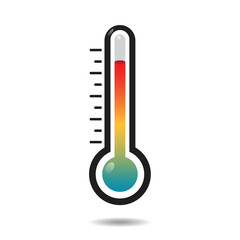 Thermometer icon set - obrazy, fototapety, plakaty