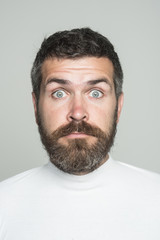 Obraz premium Man with long beard and mustache.