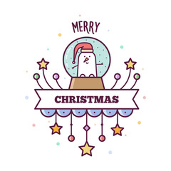 Merry Christmas. Vector illustration.