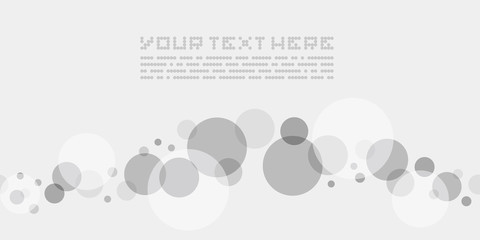 Monochrome circles banners.