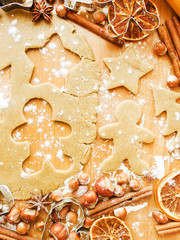 Christmas baking background