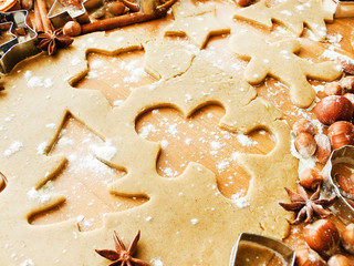Christmas baking background