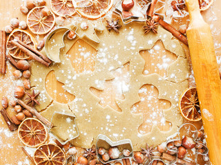 Christmas baking background