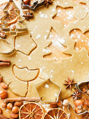 Christmas baking background