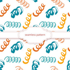 Obraz premium Vector seamless pattern. Abstract background with brush strokes.