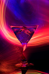 colorful cocktail in glass club party