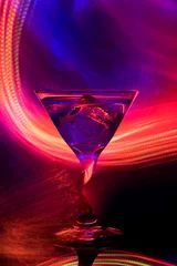 Papier Peint photo Lavable Cocktail colorful cocktail in glass club party