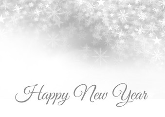 Naklejka na ściany i meble Happy New Year text and Snowflake Christmas pattern and blank