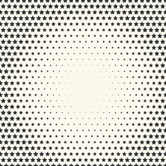Halftone effect with stars.