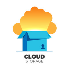 Fototapeta premium Cloud storage illustration