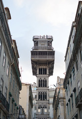 Popular Santa Justa Lift at Lisbon.
