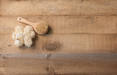 spa center brush and soap style