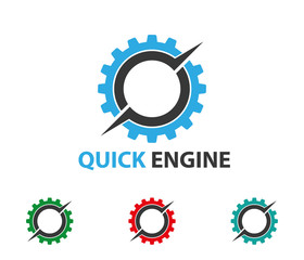 letter Q quick gear logo