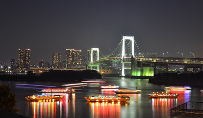 Night scene of Tokyo, Japan