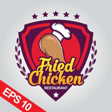 Fried chicken logo