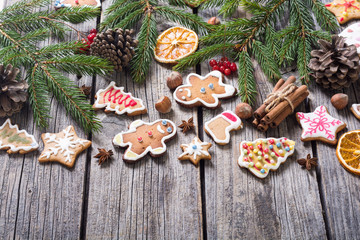 Christmas decoration with cookies