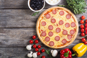 Italian pizza pepperoni