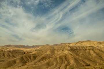  lThe Negev Desert. Landscape of the desert. Journey.