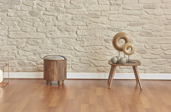 wooden stool wooden coffee table and home accessories style