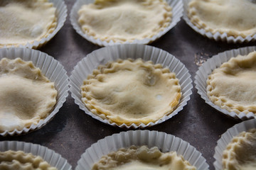 Mince Pies on baking tray