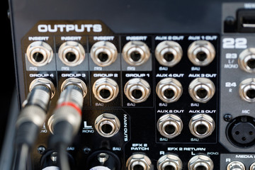 Output connector Audio mixer With karaoke