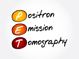 PET - Positron Emission Tomography acronym, concept background