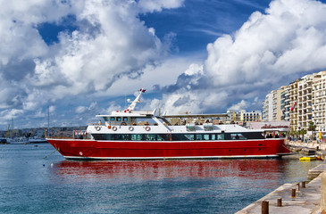 Cruise ship in Valletta, Malta