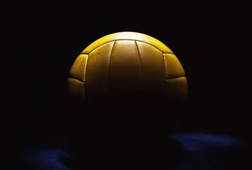 Photo sur Plexiglas Sports de balle Yellow Volleyball Ball