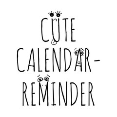 Title for calendar reminder with funny faces