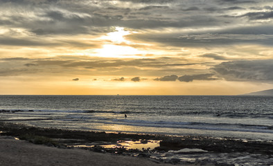 landscape in the south coast of tenerife