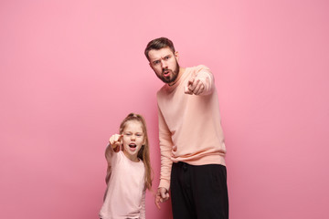 Young father with his baby daughter