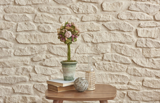 brick wall concept coffee table style