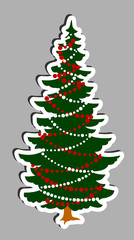 Sticker Christmas tree