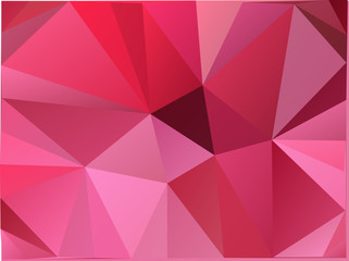 Fototapeta premium Pink polygonal illustration, which consist of triangles. Geometric background in Origami style with gradient. Triangular design