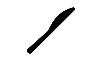 Butter Knife Icon Isolated on white.