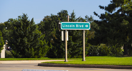 Direction signs in Oklahoma City
