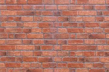 Brick wall background texture, material of industry building construction for retro background