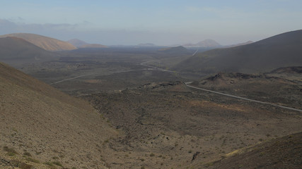 Parque Natural de Timanfaya en Lanzarote, Islas Canarias, España