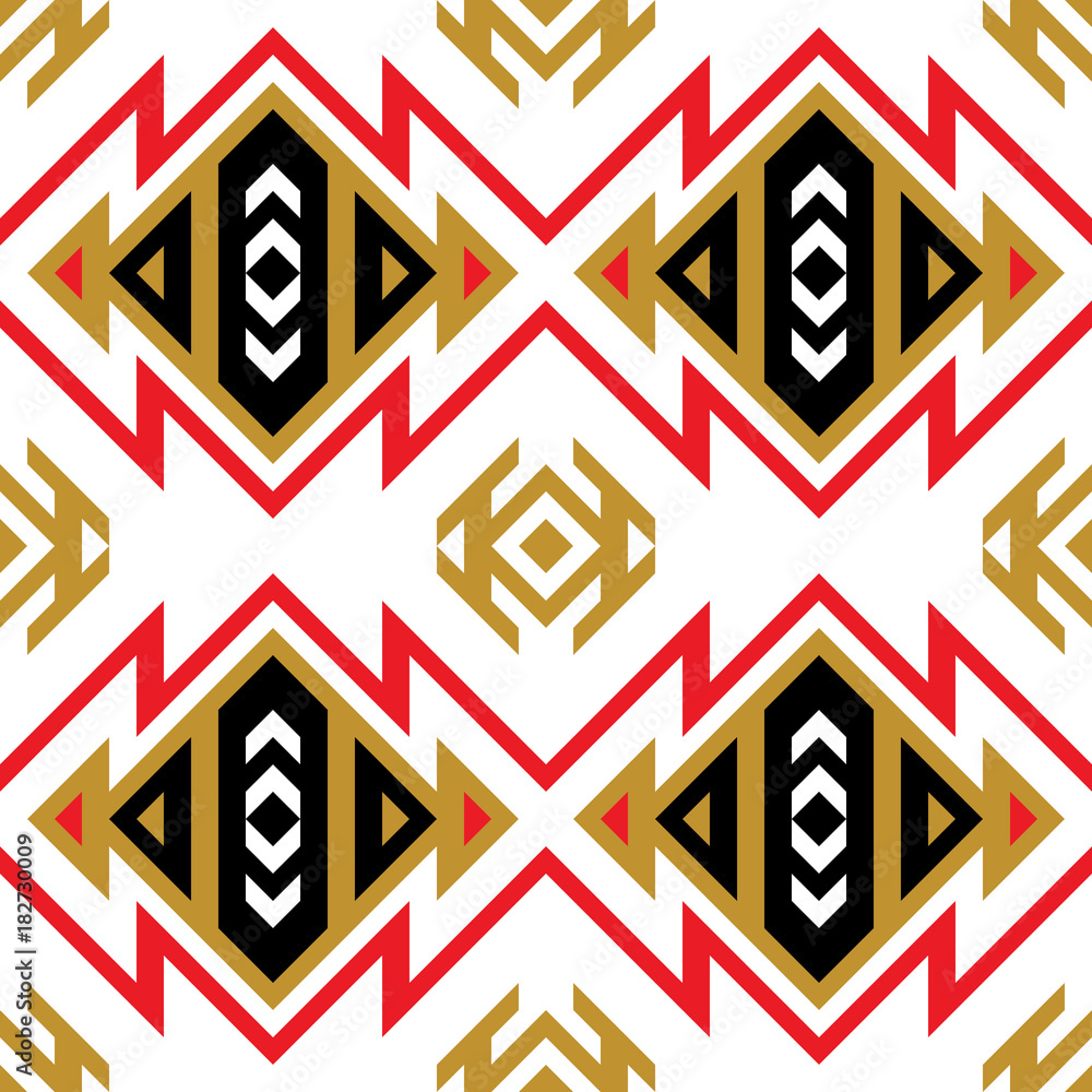 Poster seamless pattern of triangles and lines. zigzags and sharp corners. movement of geometric shapes.
