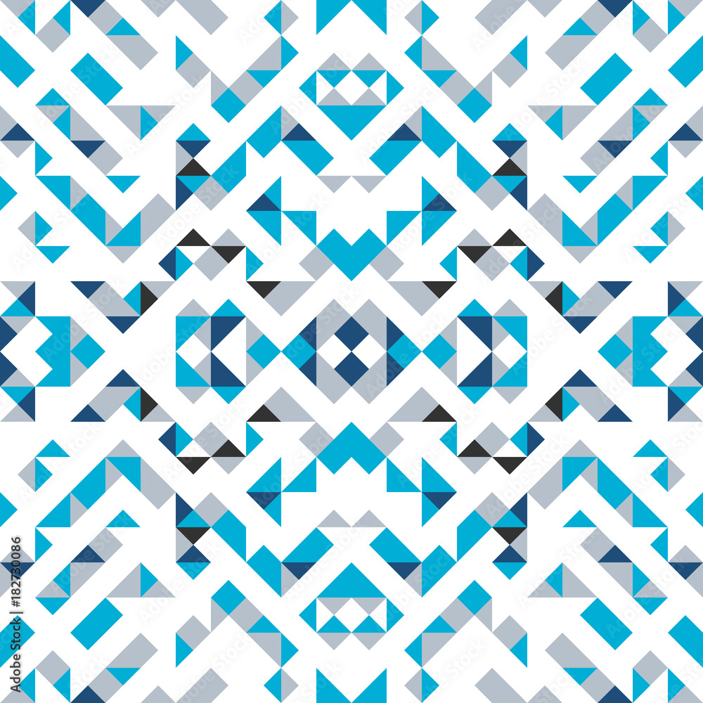 Poster seamless pattern of triangles and lines. zigzags and sharp corners. movement of geometric shapes.