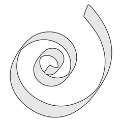 Vector icon with a spiral