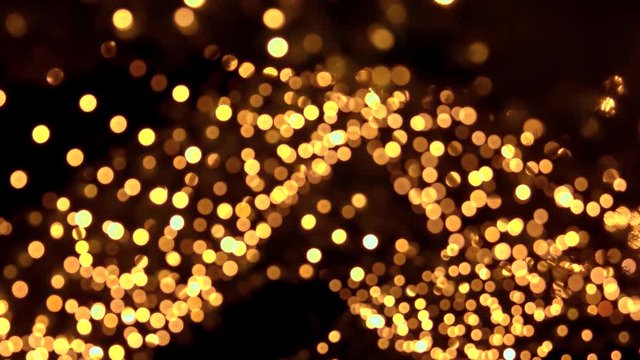 Blured hanging lights. Slightly moving lights.