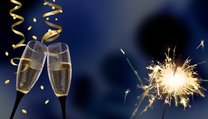 Anstoßen - Neujahr / Silvester / Feier