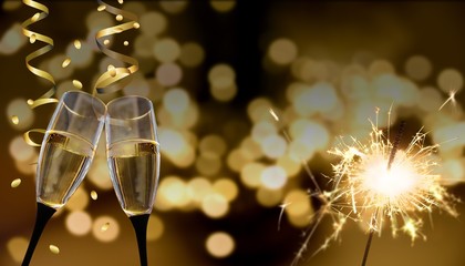 Anstoßen - Neujahr / Silvester / Feier