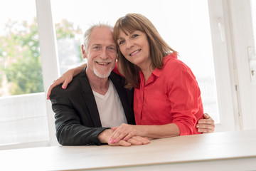 Portrait of a happy senior couple