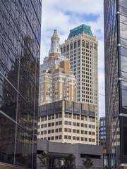 Modern office buildings in Tulsa Downtown