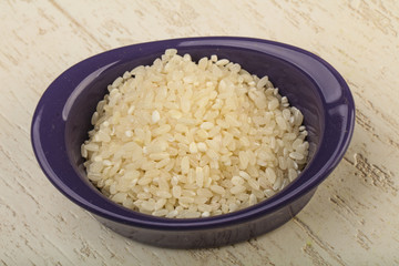 Raw rice heap