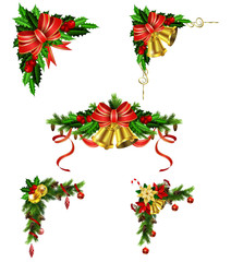 Christmas decoration with bow