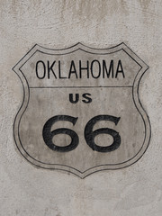 Famous Route 66 sign in Tulsa Oklahoma
