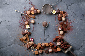 Chocolate truffle candys